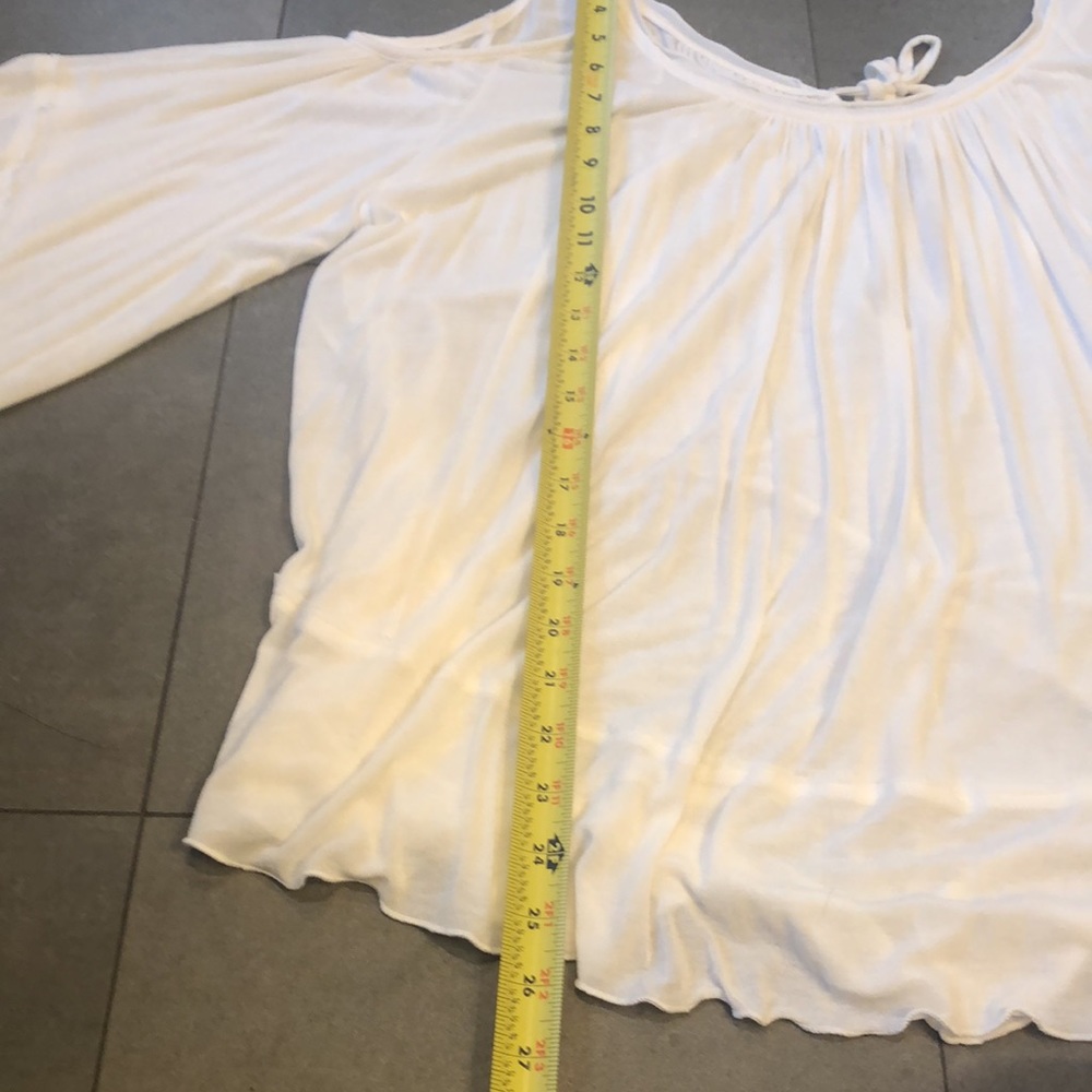 Free People Loose Fitting, Flowing Cold Shoulder Top - Picture 8 of 11